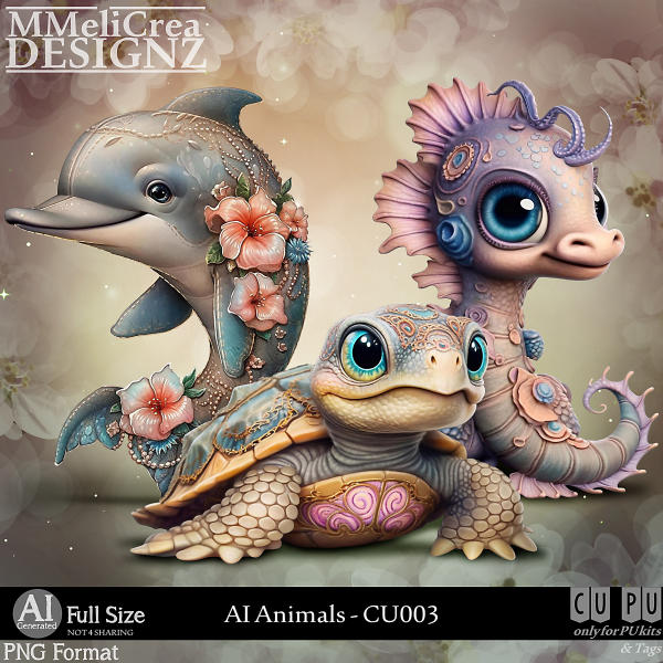 AI - ANIMALS CU003 (CU4PU/PNG/PACK) - Click Image to Close